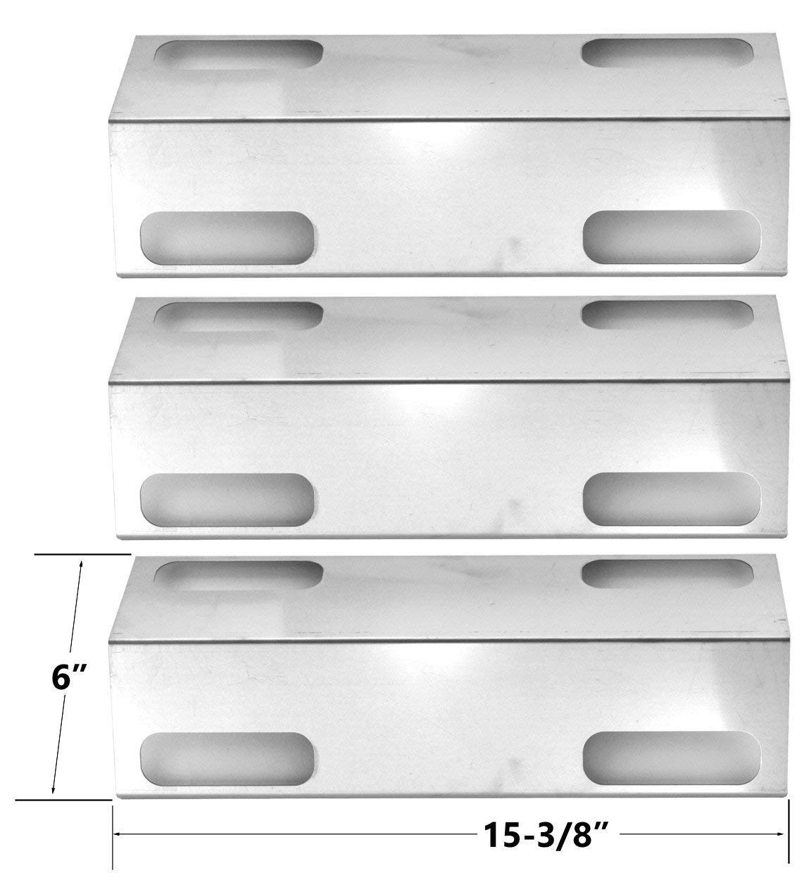 Paquete de 3 placas de calor de repuesto de acero inoxidable para Ducane 3000D, Affinity 3000, 3073101, Affinity 3100, Affinity 3300, Affinity 3400, Affinity 4100, Affinity 4200, Affinity 4400 modelos