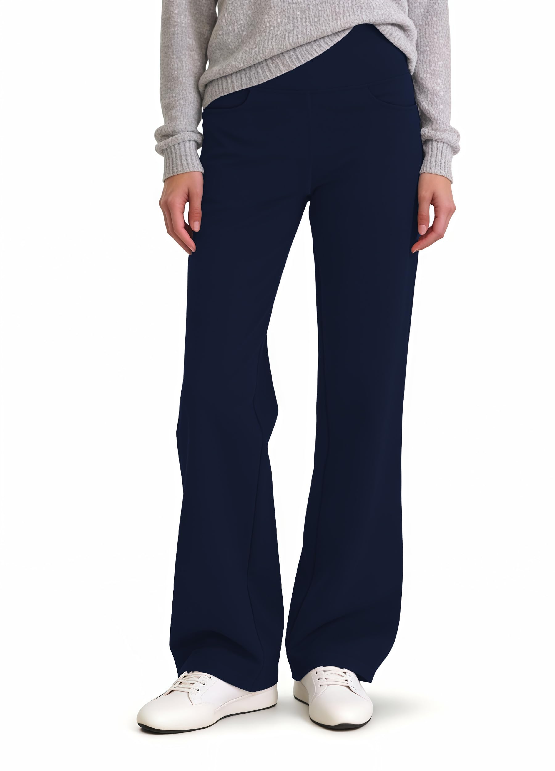 Nobody's Child - Mel - Elegante broek met wijde pijpen in crème