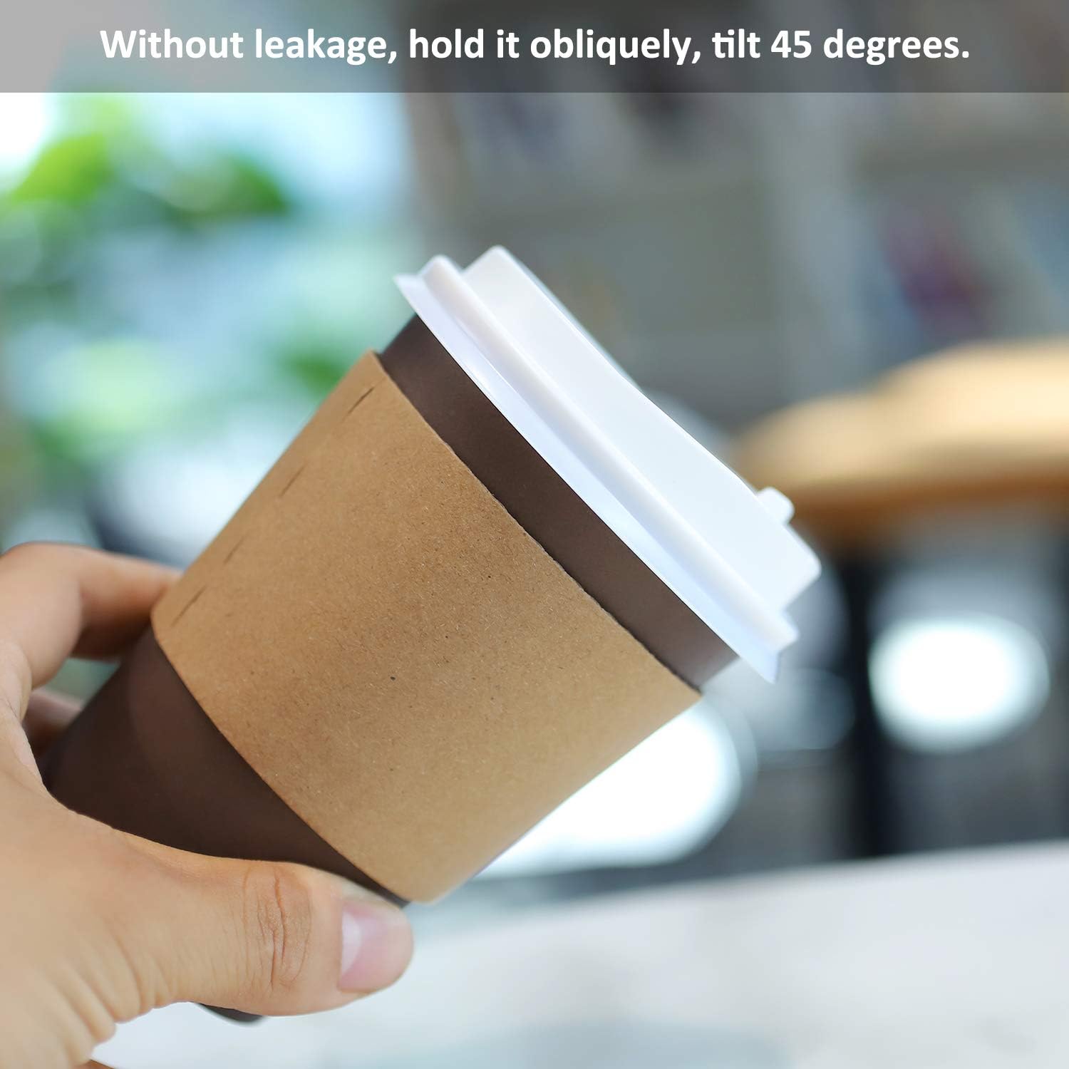 Coffee Cups, 100 Pack 12 Oz Paper Coffee Cups With Lids Straws and Sleeves, Disposable Coffee Cups 12 Oz Coffee Cups Disposable Coffee Cups With Lids Paper Coffee Cups With Lids 12 Oz Paper Coffee Cup