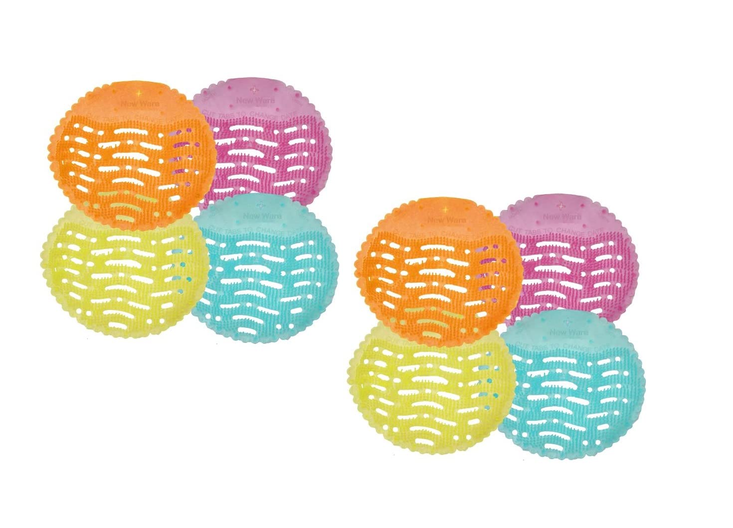New ware Urinal Screen Mat with fragrance for Toilet and Bathroom Use | Multicolor | Urinal Pot Jali (Pack of 8) (B09TB81T38) Amazon Price History, Amazon Price Tracker