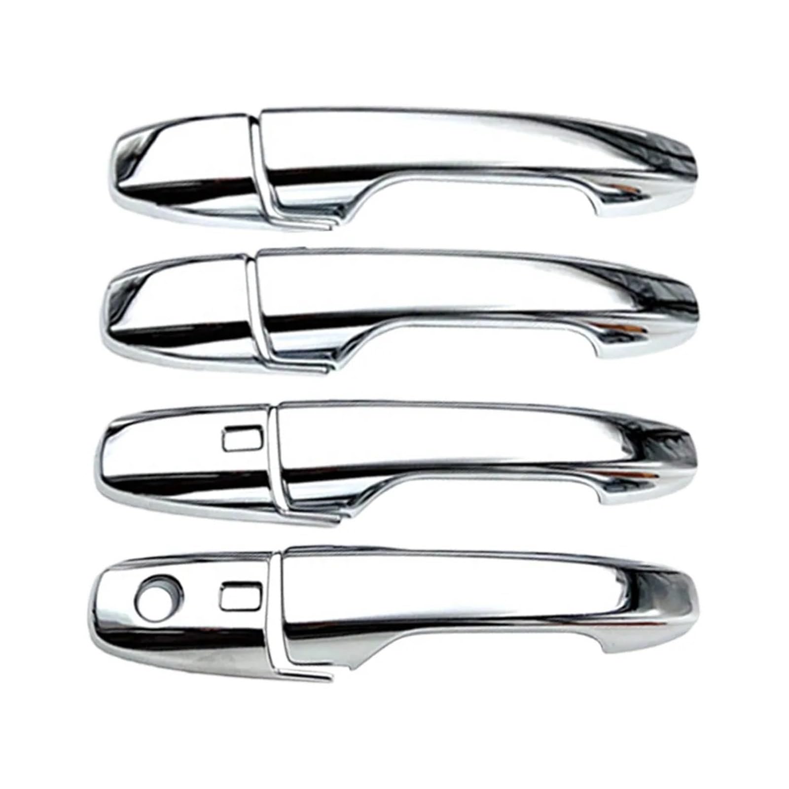 TNTGEBFVBG Universal Car Exterior Door Handle for Toyota for Yaris Ativ/Vois 2022+ Auto Parts ABS Chrome Exterior Door Handle Cover with Smart Keyhole Lock Car Styling(Silver)