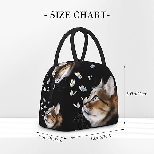 Miniatura 10 de Oplp Divertida bolsa de almuerzo de gnomo de verano con diseño de gnomo de conducir y girasol, bolsa de almuerzo reutilizable para preparación de