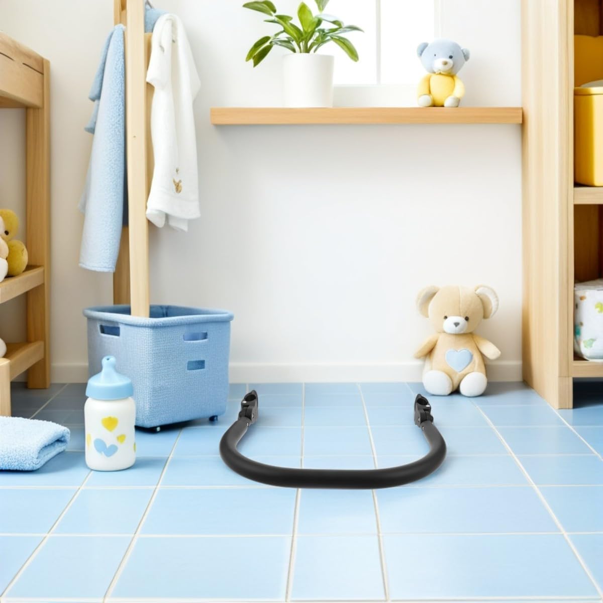 Beaupretty Barra Protectora para Cochecito de Niña Barra de Seguridad para Manillar con Diseño Resistente y Fácil Instalación para Cochecitos Individuales
