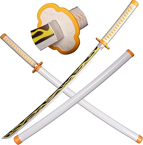 Espada de anime Demon Slayer con cinturón (Agatsuma Zenitsu)
