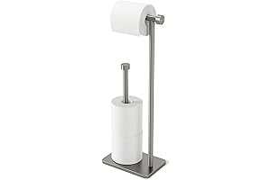 Umbra Cappa Toilet Paper Holder & Reserve in Brushed Nickel