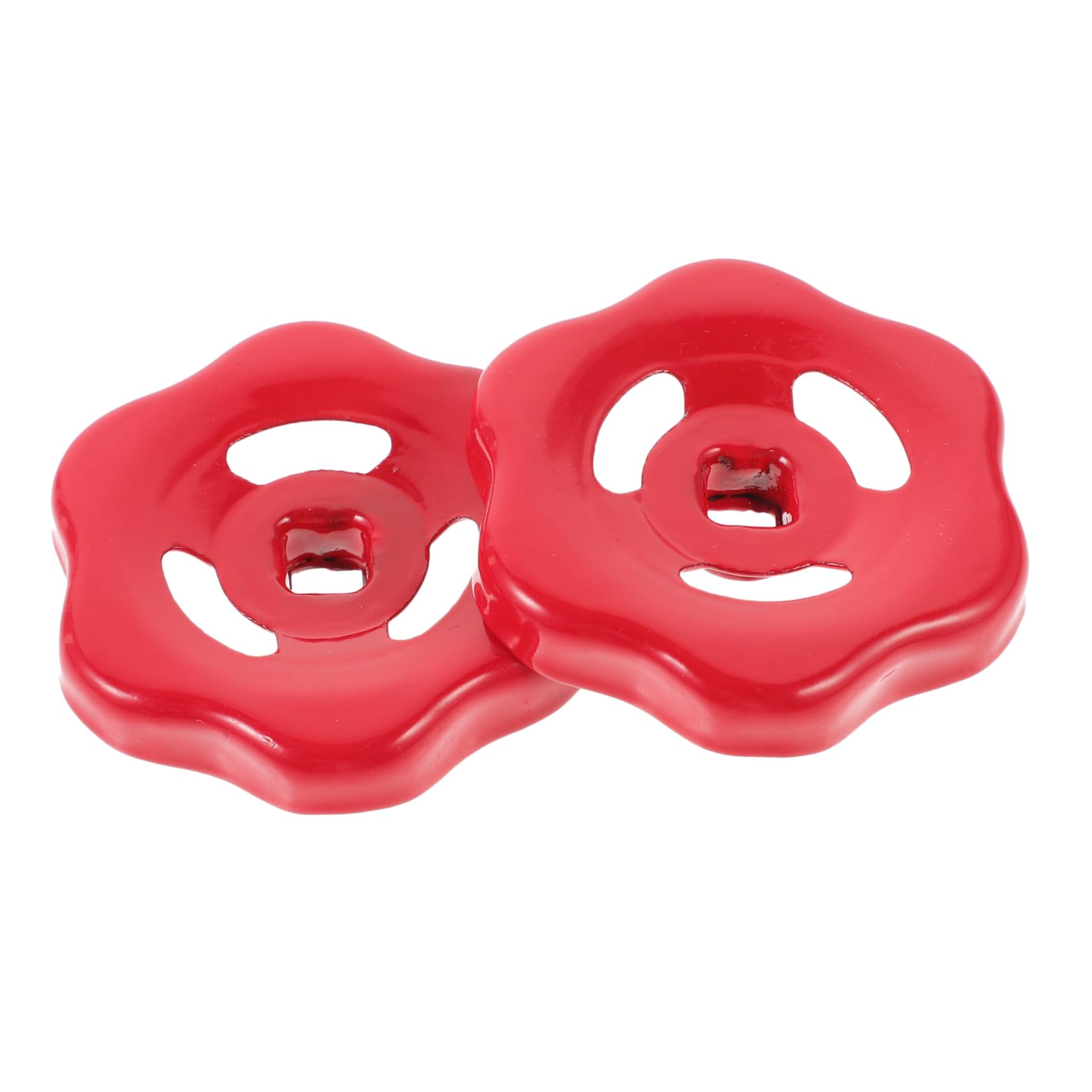 Manopole Rubinetto E Doccia 2 Pezzi - Foro Quadrato 7mm In Ferro Resistente