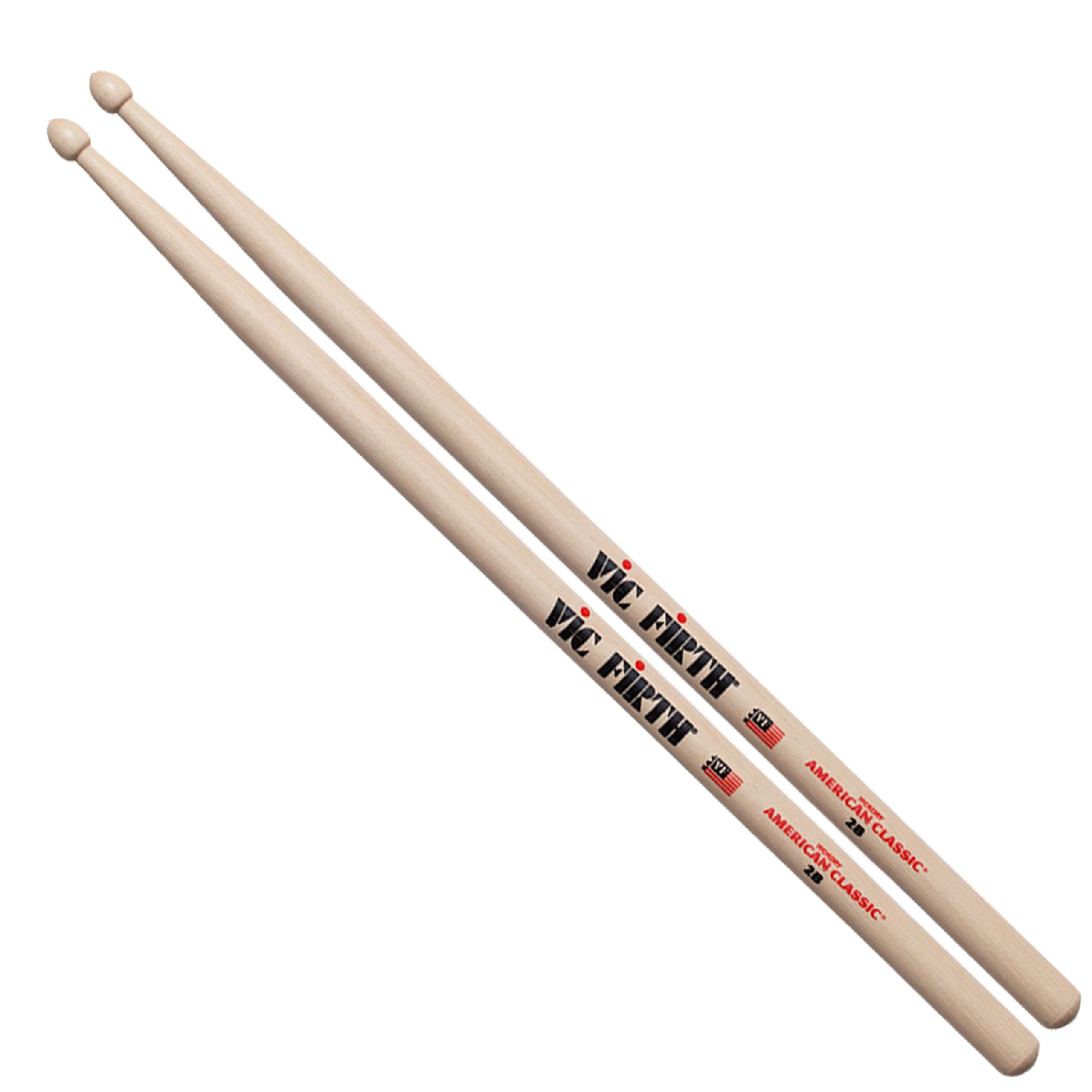 American Classic® Drumsticks 2B - American Hickory - Wood Tip