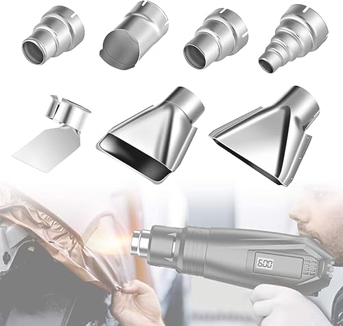 Miniatura 2 de Accesorios de boquilla para pistola de calor, envoltura retráctil TOPINCN para pistola de aire caliente, kit de herramientas de 7 piezas