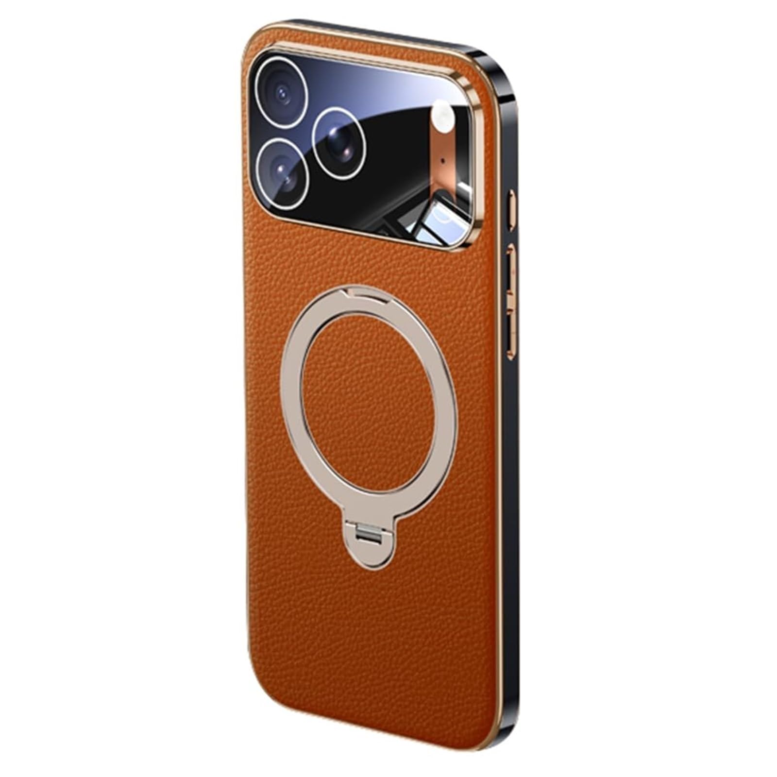 Case for iPhone 17 Pro Max 17 Pro 17 Air 17 Electroplated Cover with Support Car Magnetic Camera