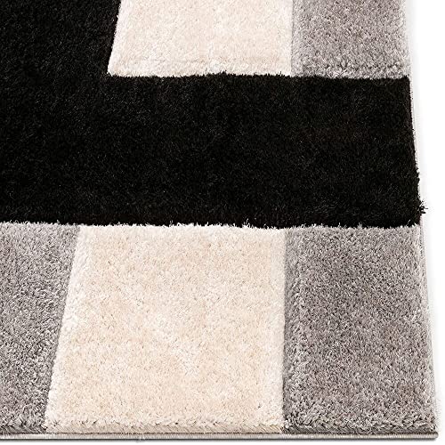 Image of F & B RUGS ; SUPERIOR QUALITY PRODUCTS Firoz and Brothers Handwovenarpe Super Soft Indoor Modern Shag Microfiber 2 Inch Thickness Fluffy 12x15 feet Multi