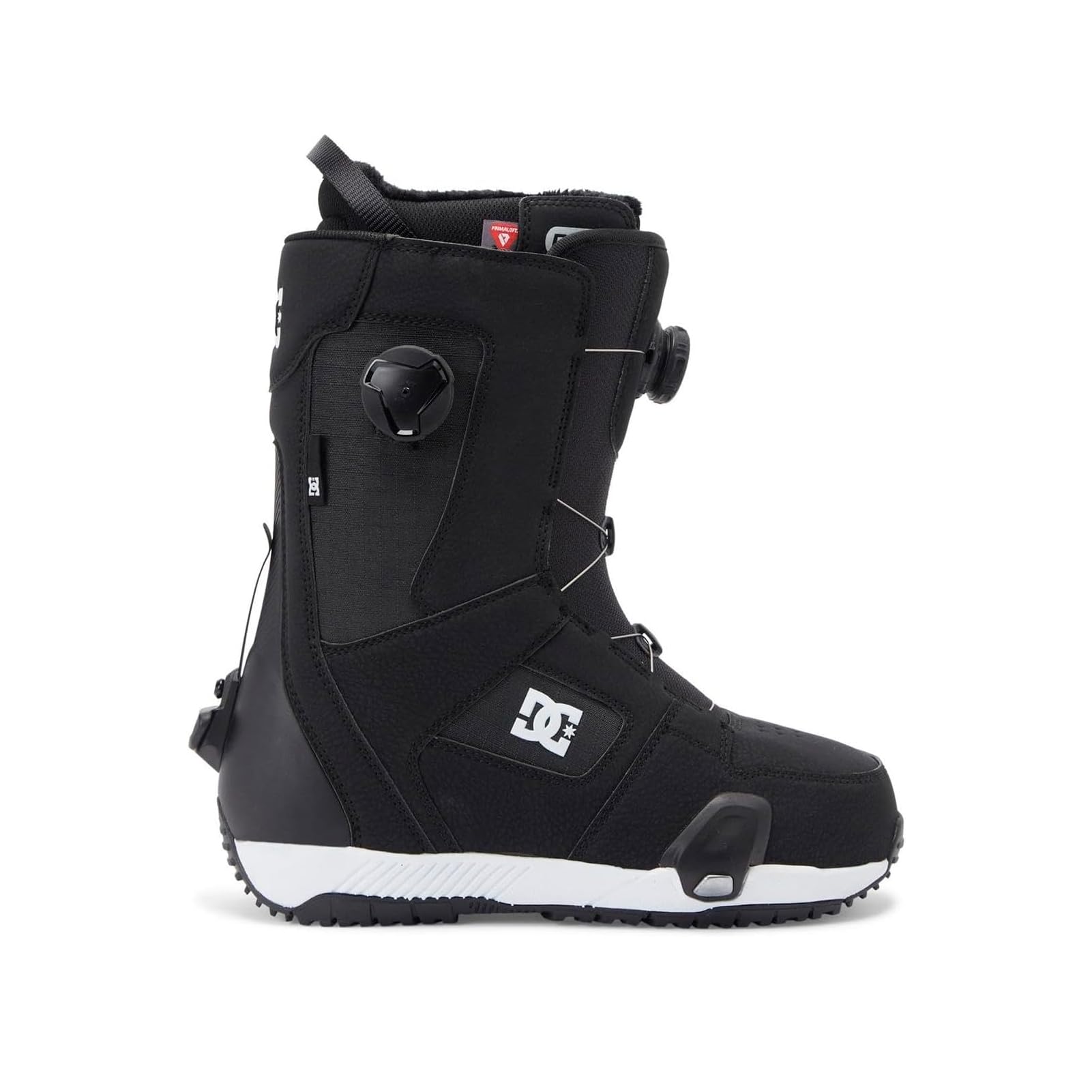 DC Men's Phase BOA Pro Step On Adjustable Durable Medium-Flex Ventilated Snowboard Boots with Insulated Liner & Molded Insole, Black/White, 11