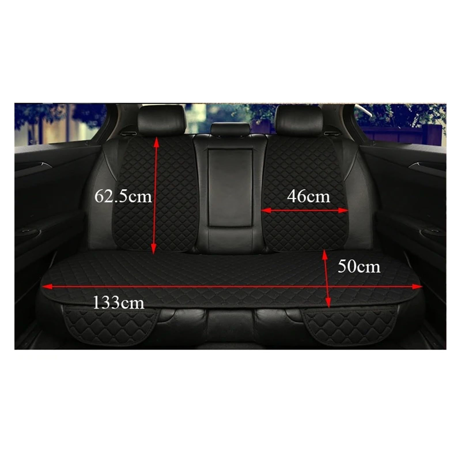 Couverture Siege Housse Protection Universelle pour Siège Voiture en Lin Avant Arrière Tapis Coussin D'été pour Berline SUV, Pick-up, Intérieur