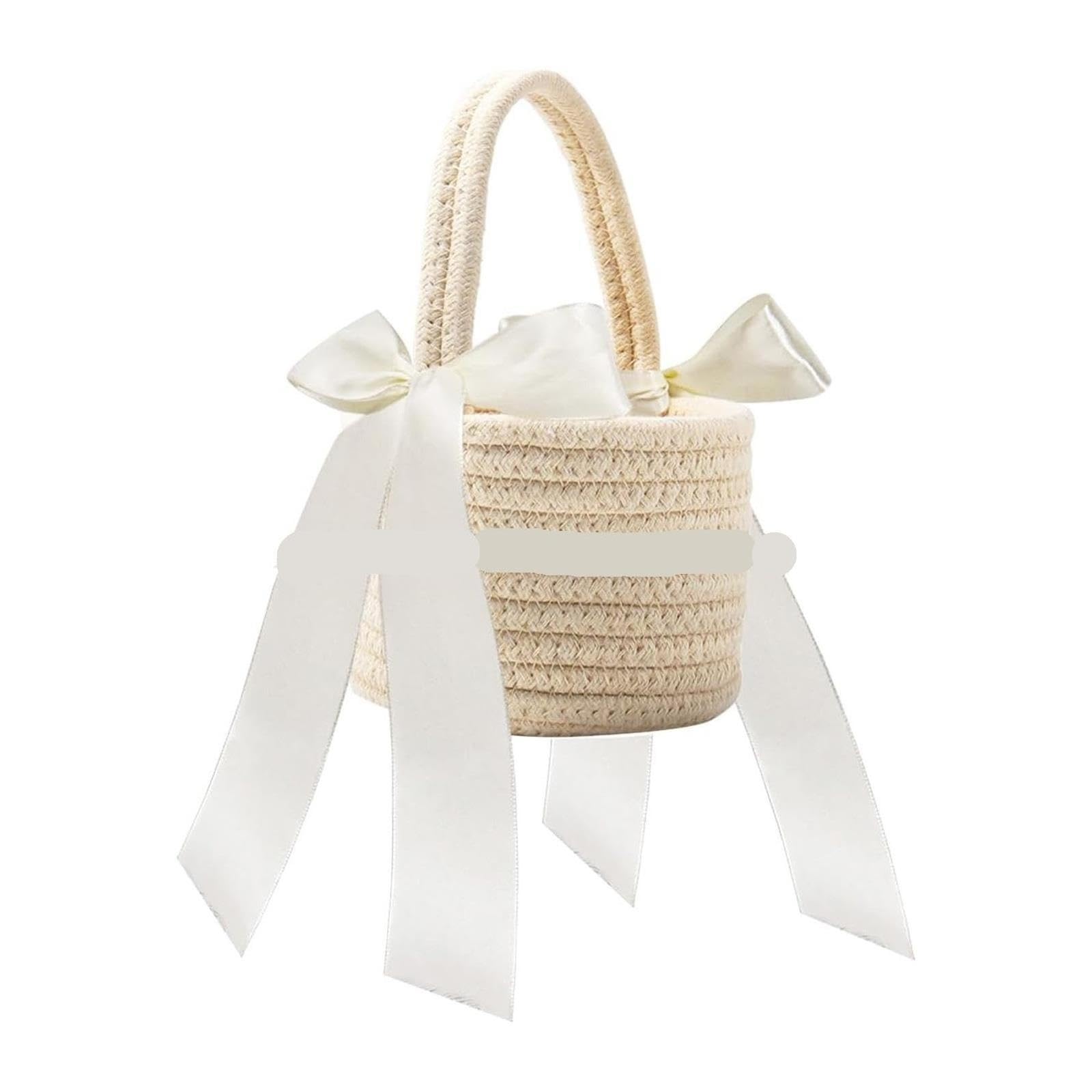 1pcs Cotton Rope Woven Basket Für Hochzeiten