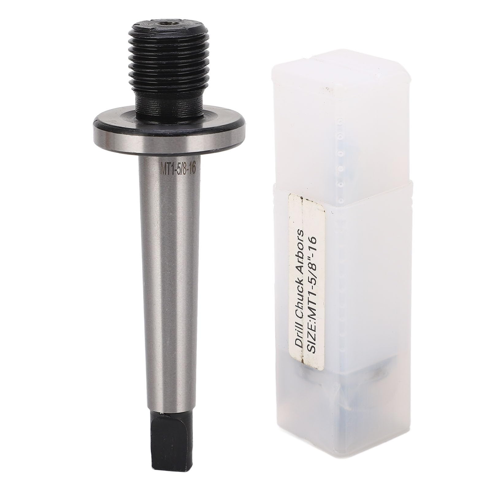 ANKROYU MT1 5 Drill Chuck Arbor, Manganese Steel Drill Chuck Arbor Adapter with Storage Box, High Hardness Drill Chuck Adapter for Milling Machine Processing