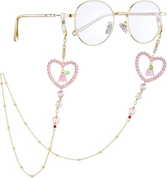 Beaded Eyeglasses Chain for Women - Stylish Sunglasses Holders Around Neck Glasses Lanyard for Eyewear Retainer Strap