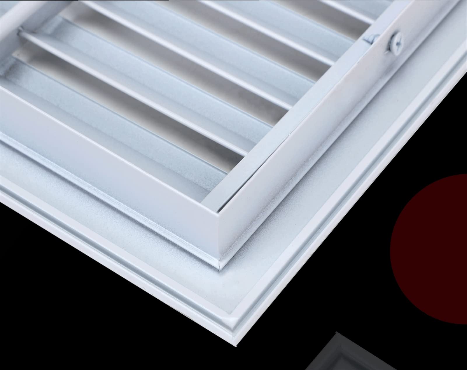 Rejilla de Ventilación Cubierta de Ventilación de aire Cubierta de Rejilla de Ventilación de aire Rejillas de Ventilación de Armario para Ventilación de Armario 60x60cm Blanco
