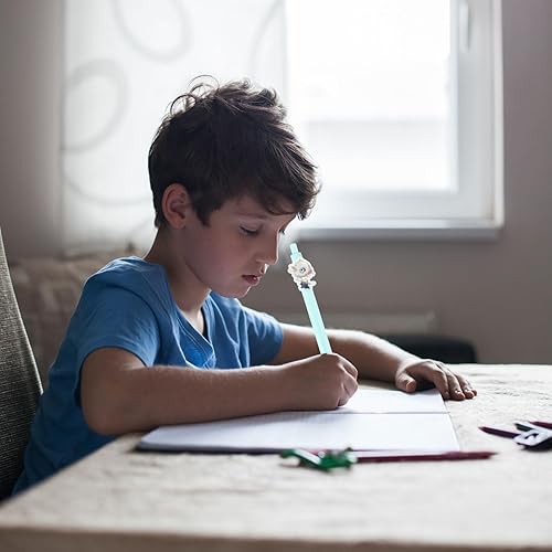 Miniatura 5 de UAUAT 6 bolígrafos de anime, suministros de regreso a clases, bolígrafos de gel negro, juego de papelería, bolígrafo genial, juego de papelería