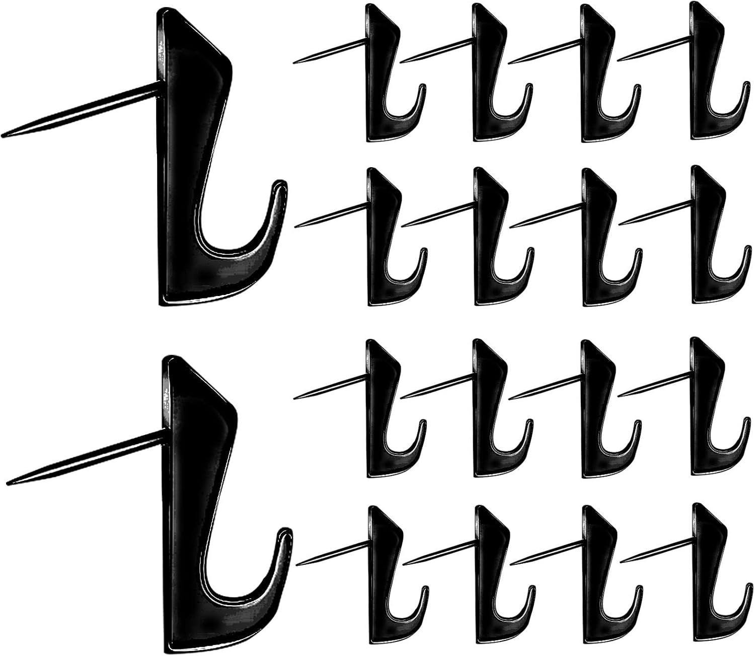 Amazon.co.jp Reoyourt ピンフック 16個セット プッシュピン 画鋲 フック 耐荷重 画鋲 釘フレーム おしゃれ