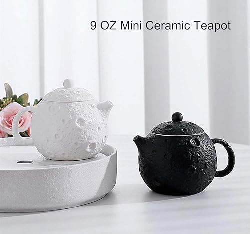 Miniatura 5 de TUCHACA Mini juego de té Gaiwan, bonita taza de té de conejo con bolsa portátil para viajes, tetera Gongfu de cerámica china con 1 olla de vidrio y