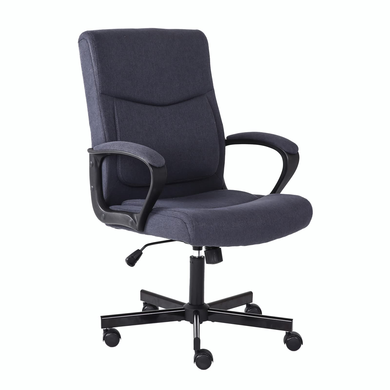 Buy HOXNE Mid Back Office Chair, Adjustable Grey Fabric Executive