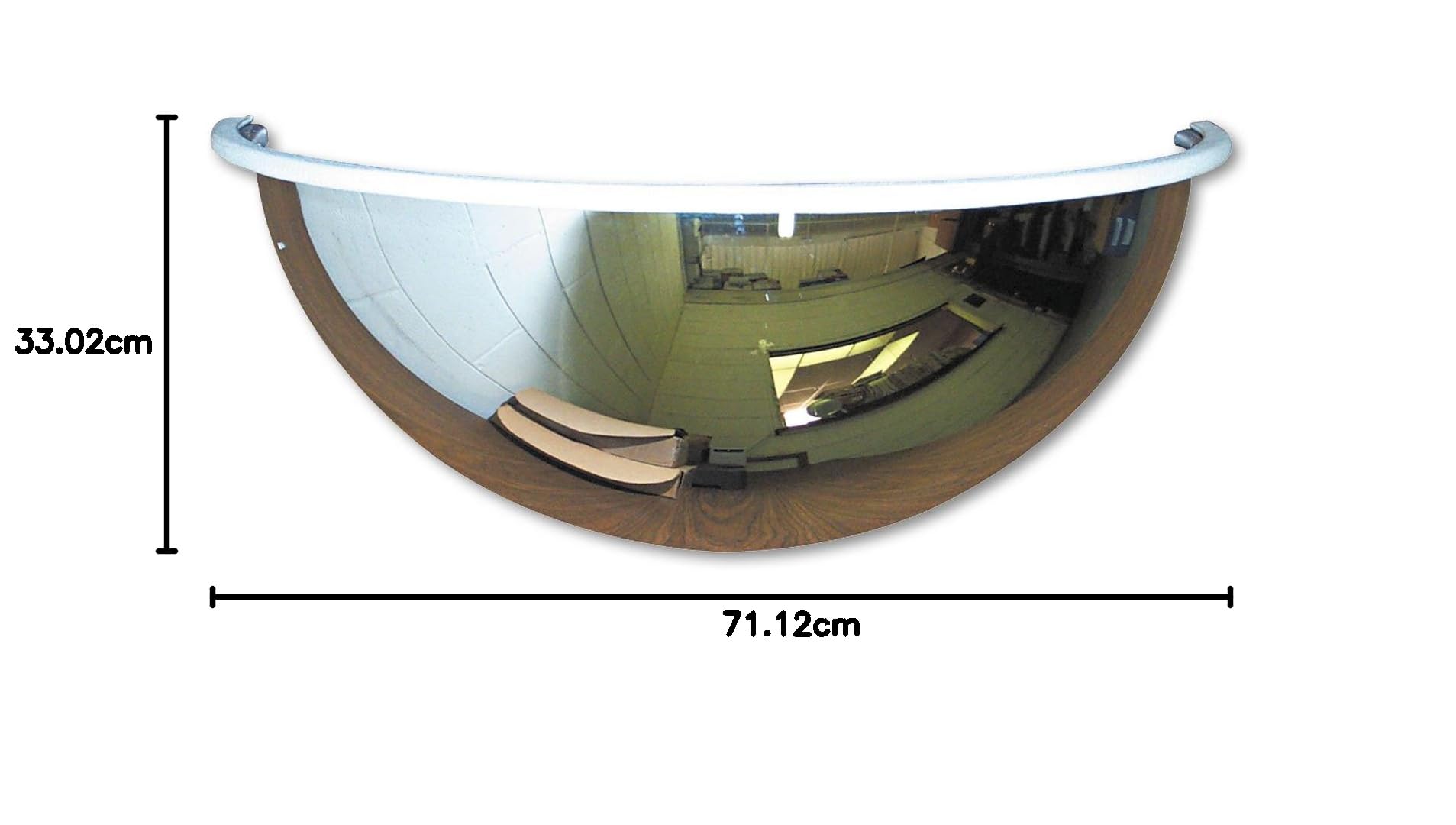 SeeAll PV26180 Half-Dome Convex Security Mirror 26-Inch Dia.
