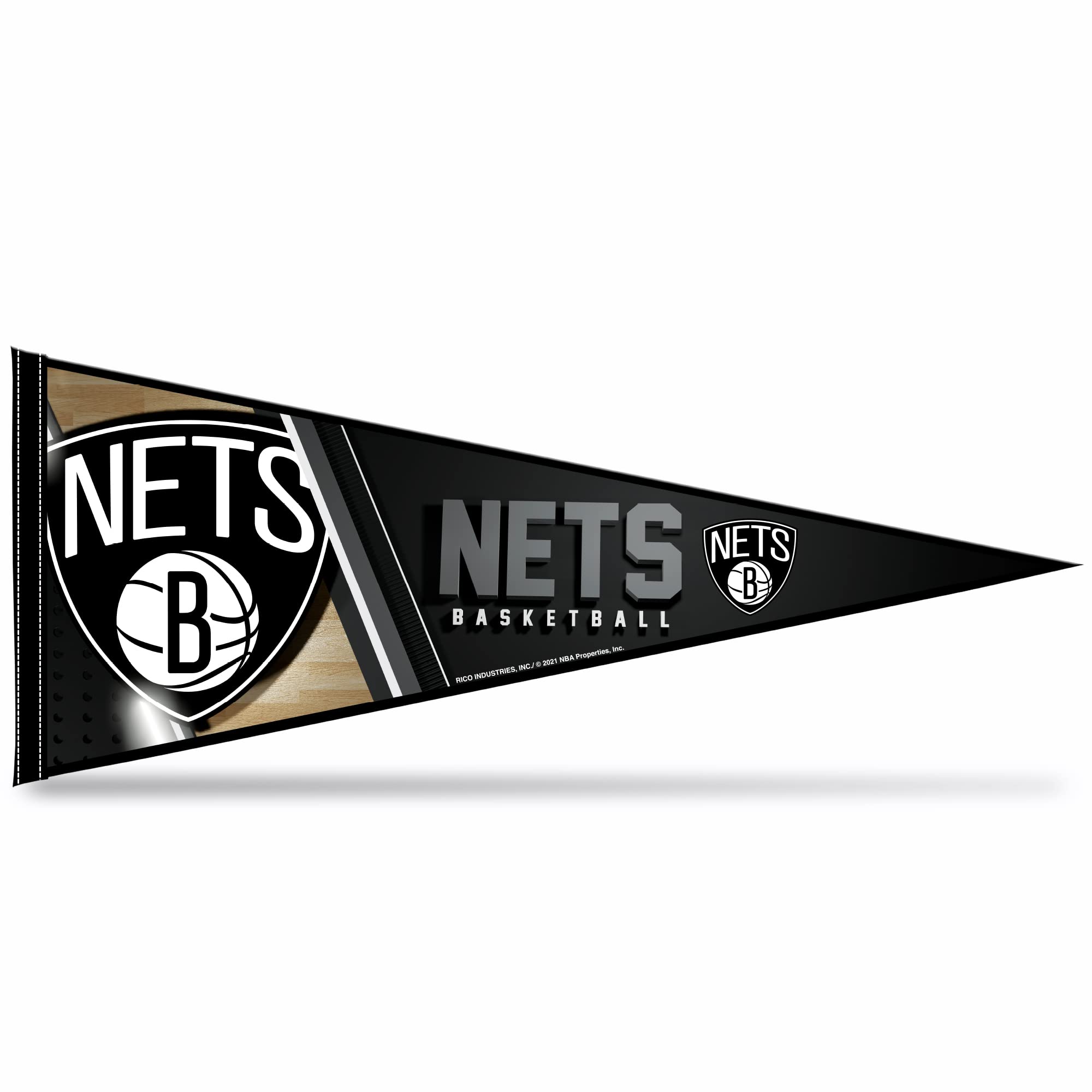 Rico Industries NBA Basketball 12" x 30" Felt Wall Décor Pennant - Great for Home/Bed Room/Man Cave Décor