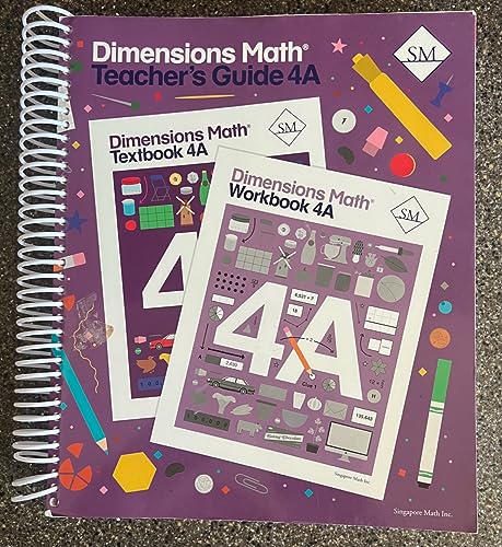 Dimensions Math Teacher's Guide 4A -  Turner Coates Kempe Jackson Salerno, Teacher's Edition, Spiral-bound