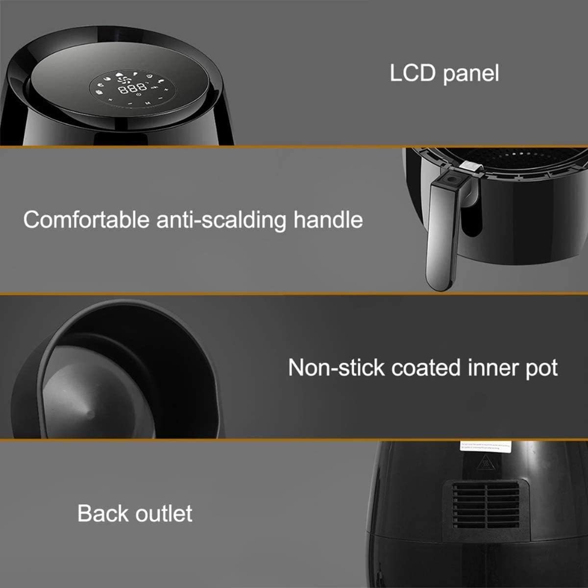 Air Fryer Includes Basket Divider, touch Digital Controls, Timer And Adjustable Temperature Control