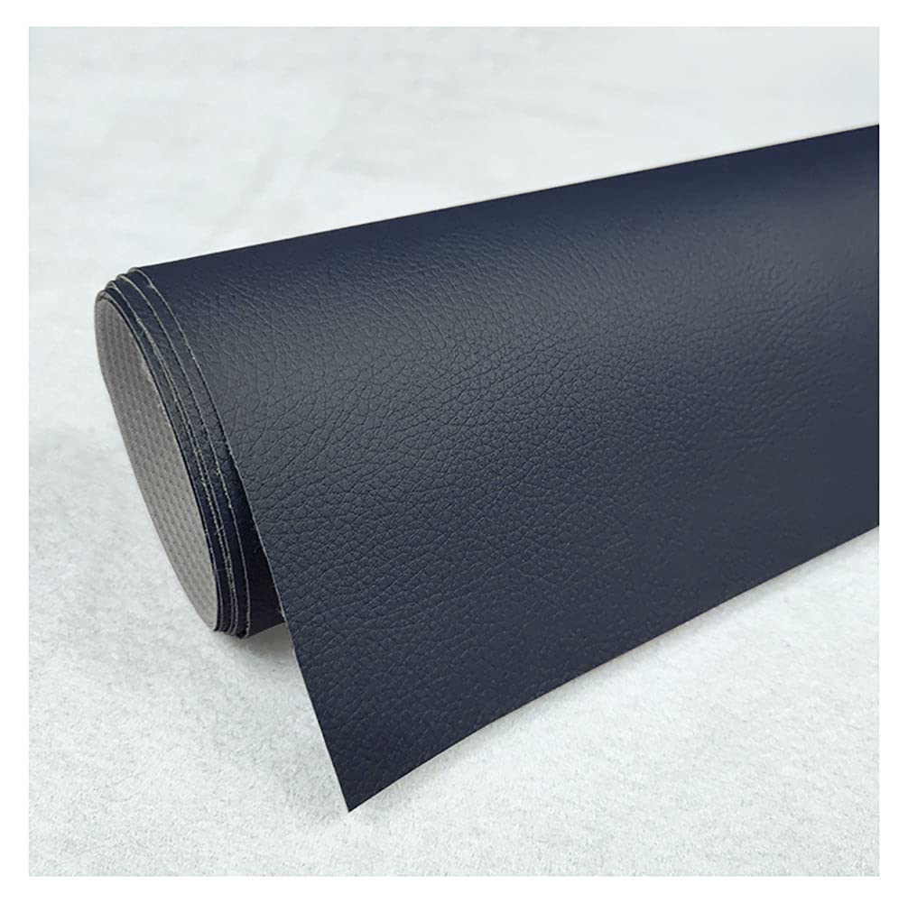 Tissu d'ameublement en similicuir bleu pour rénover l'intérieur de voiture