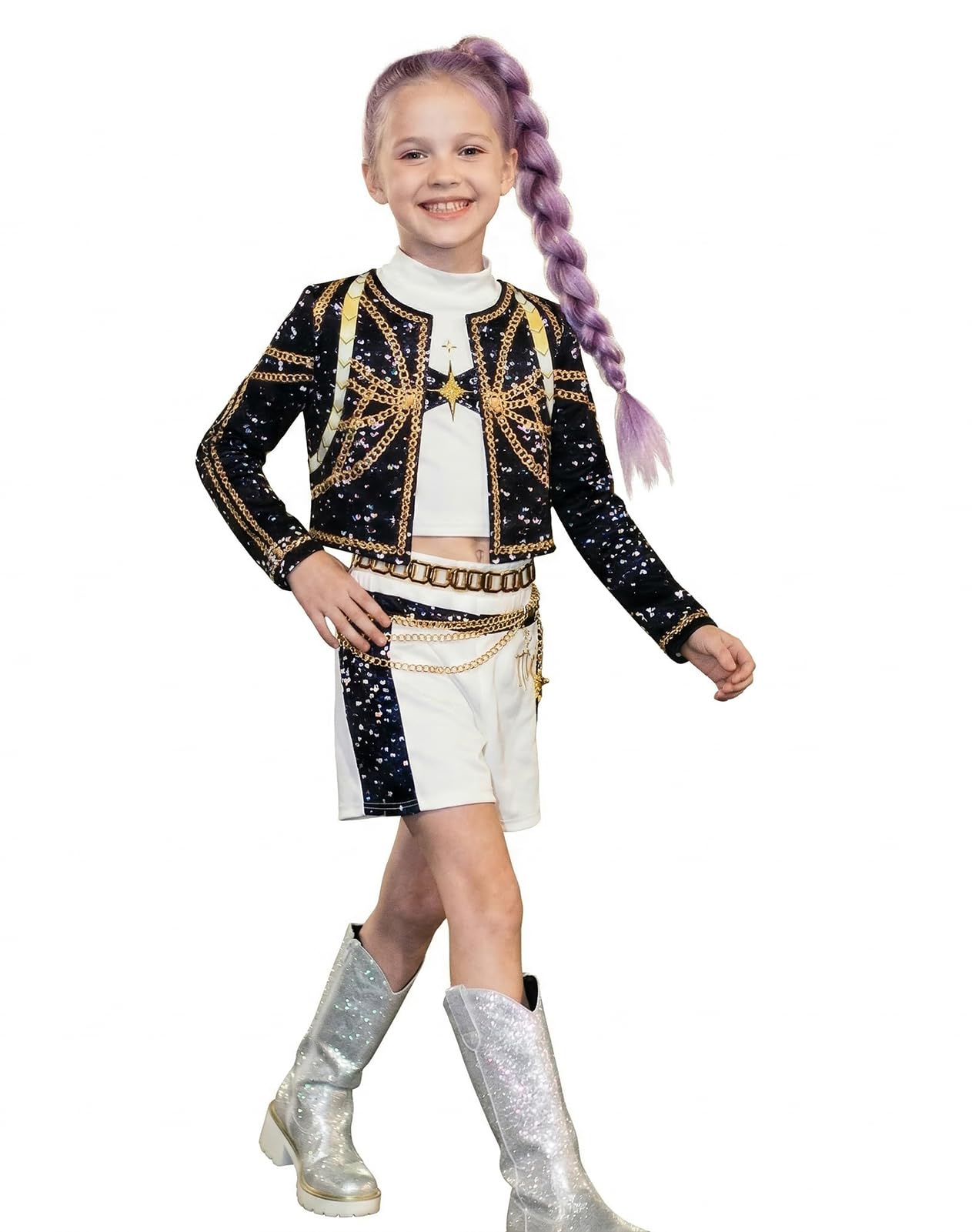 Girls and boy Halloween Costume, Top and Pants Set, for Cosplay Events and Parties, Ages 7-8 Years