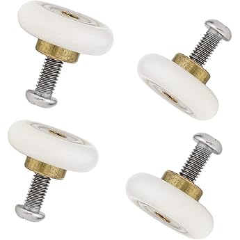4 x Shower Door Replacement Rollers 19mm Diameter