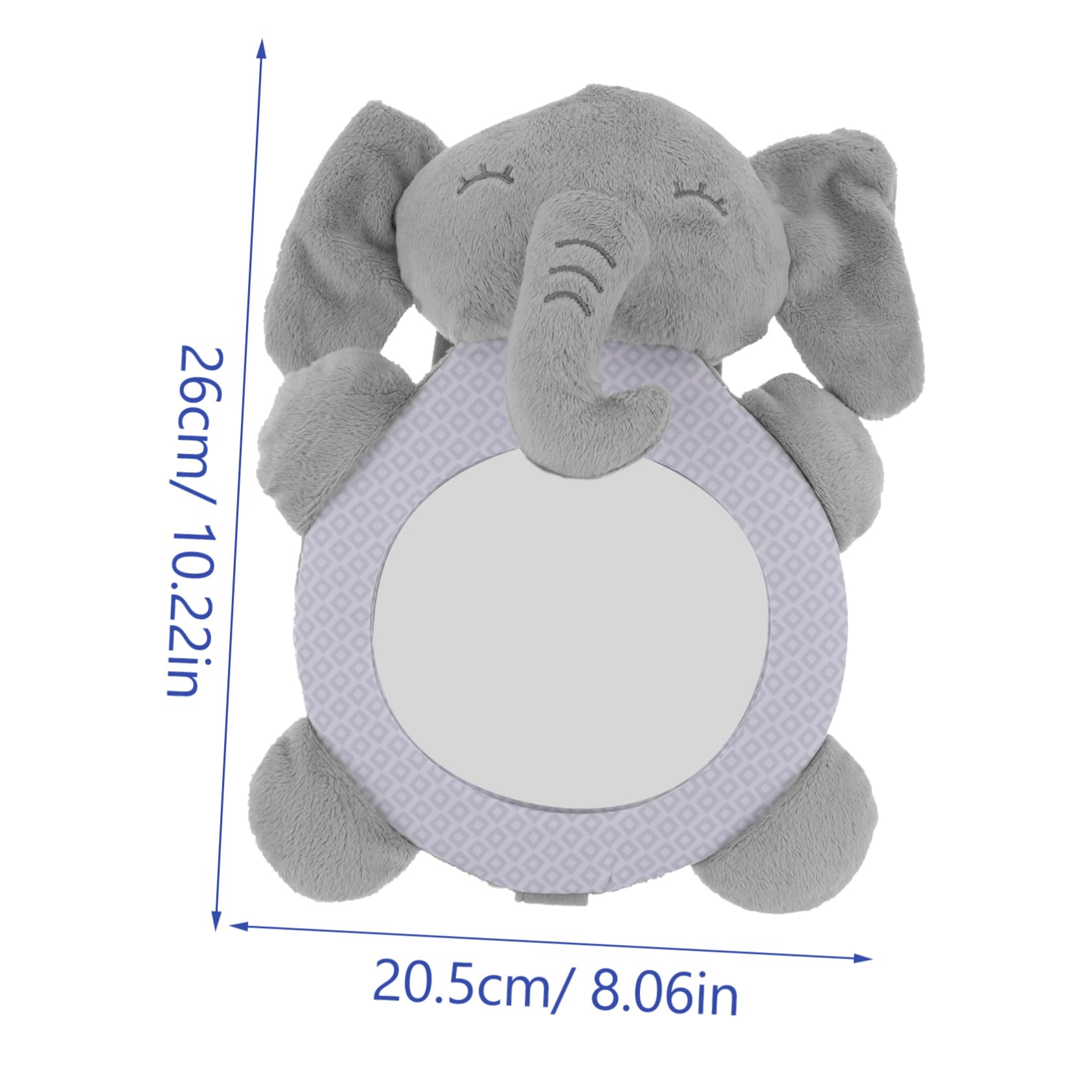 BESPORTBLE Car Mirror for Rear Facing Safety Cute Animal for Parents Easy Installation Safety Seats Enhances Tummy Fun Selection