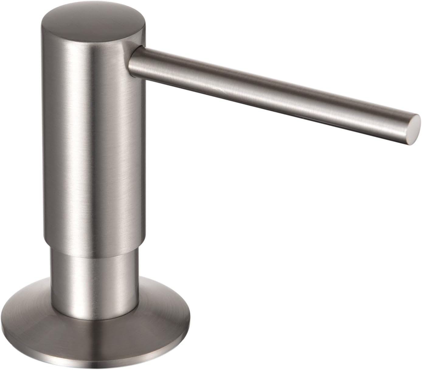 Wasserrhythm Built In Kitchen Sink Soap and Lotion Dispenser Brushed Nickel