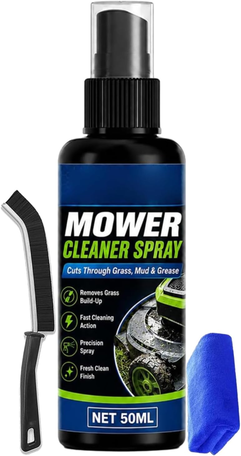 Heavy Duty Mower Cleaner Degreaser,100ml Lawn Mower Cleaner – Dissolves Grass, Mud, and Grease – Outdoor Garden Machinery Degreasing Spray,1 pcs:100 Ml