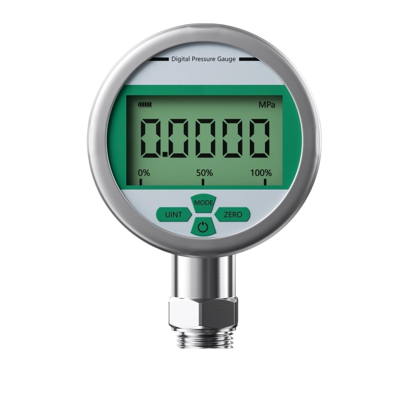 Edelstahl-Manometer, 80 mm hydraulisches digitales Manometer M20 x 1,5, 0,2% Genauigkeit for Luft, Wasser, Öl(0-6Mpa)