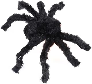 PRETYZOOM 12 Brinquedos De Animais Decoração Preta De Pelúcia Aranha De Halloween Aranha Assustadora Aranha Grande De Pelúcia Aranha Peluda Aranhas Fotográficas Aranhas Ao Ar Livre Aranhas