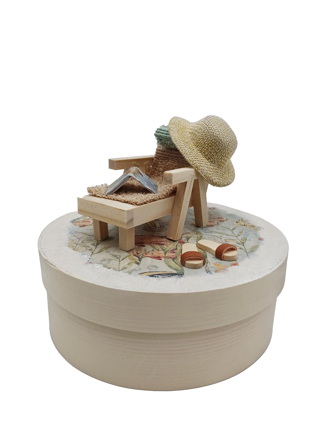Geschenkbox "Urlaub" *Handgefertigt* Holzdose mit Deckel, Découpagetechnik, Geldgeschenk, Urlaub, Hochzeitsreise