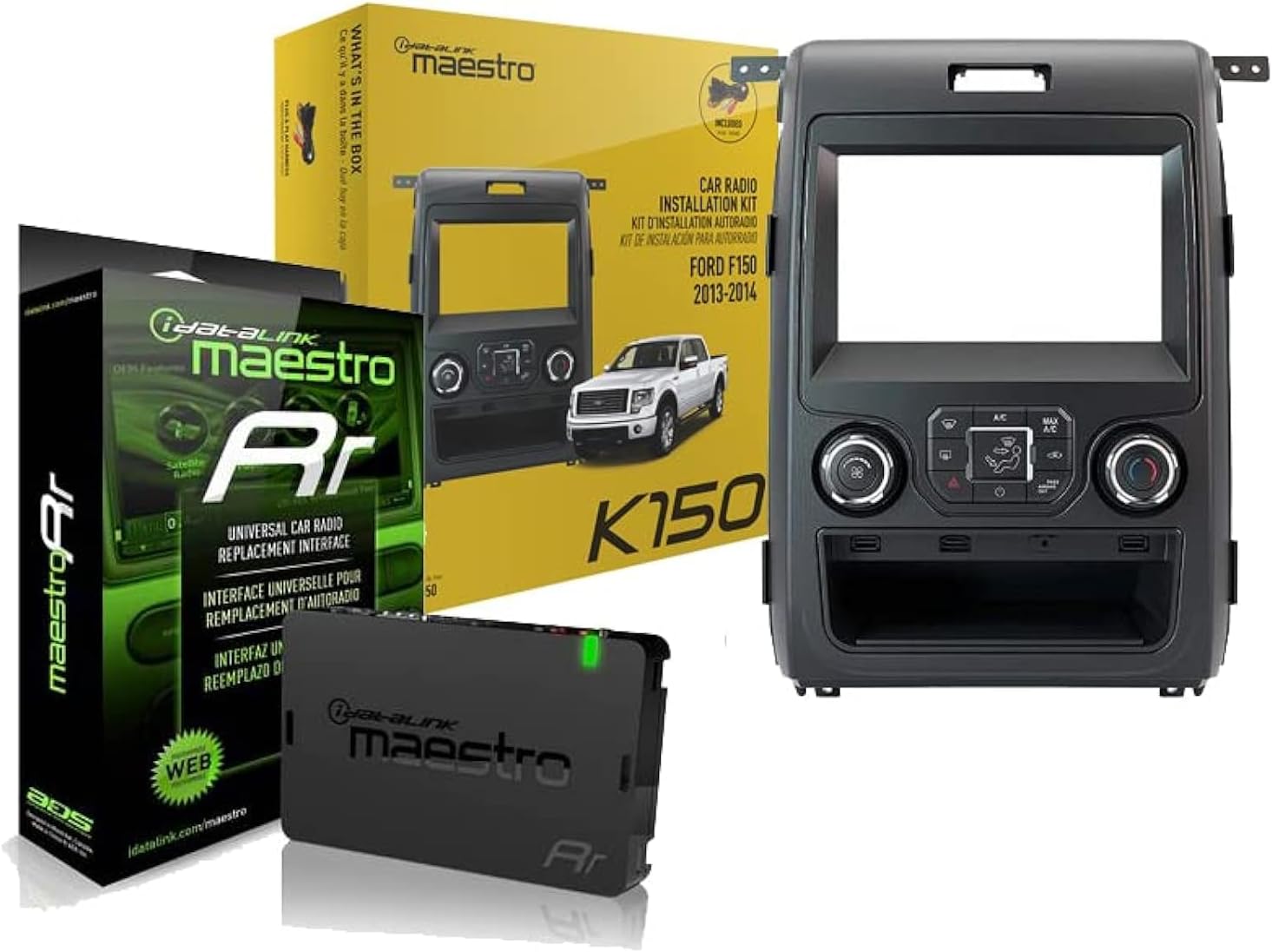 Maestro KIT-F150 Installation Dash Kit Bundled with + (1) ADS-MRR Interface Module Compatible with Ford F-150 Models