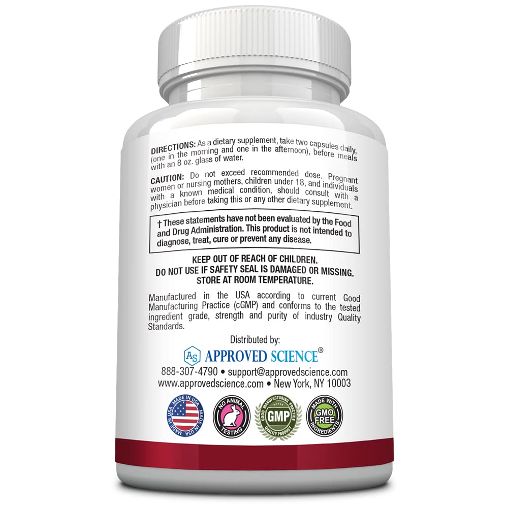 Approved Science Bloodsyl - Blood Pressure Support Supplement - Supports BP Levels Already Within Normal Range - Hawthorn Berry, Garlic, Magnesium and Hibiscus Pills - Vegan - 180 Capsules, 3 Months — Amazon image 7