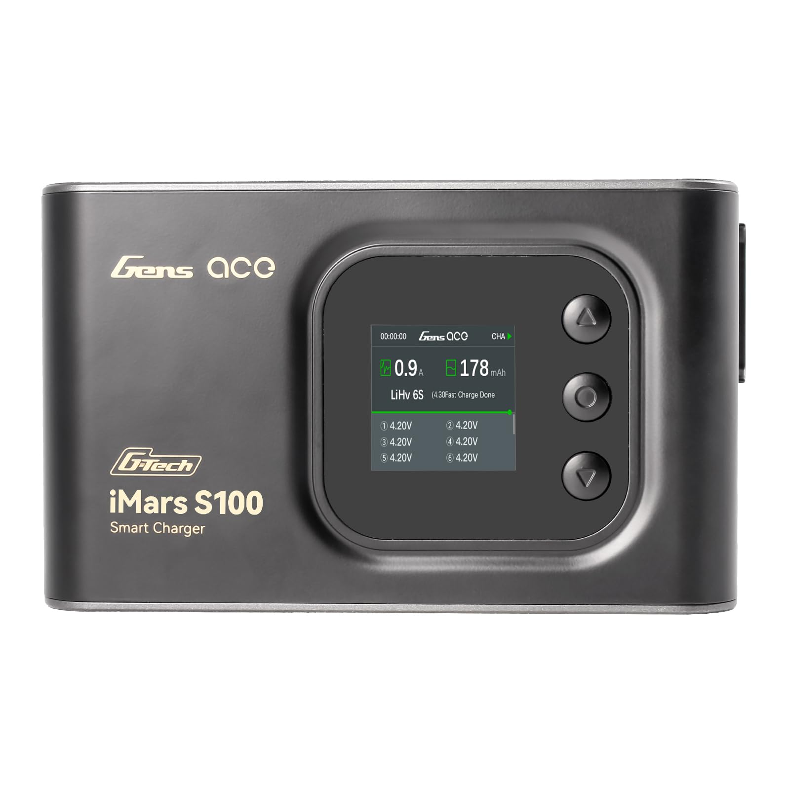 GensAce Imars S100 Balance ładowarka akumulatorów RC 100W 10A Deans T XT60 EC3 EC5 czarny