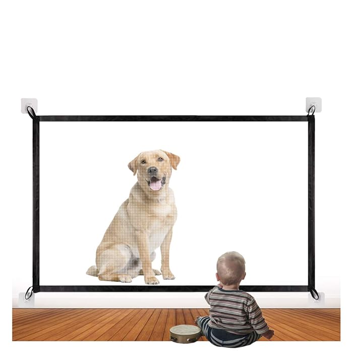Buy Mesh Dog Gate Magic Gate for Dog 30 X 39in Portable Safety Door