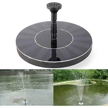 Topdeal 16 5 Cm Outdoor Solar Powered Wasser Schwimmende Pumpe Brunnen Garten Teich Springbrunnen Set Freistehend Garten 1 4 W Solar Panel Kit Wasser Pumpe Amazon De Garten