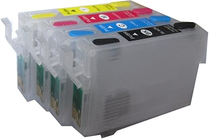 Amazon Co Jp Yzq エプソン Epson 4色 Ic4cl62 Icbk62 Ic62 互換 詰め替えカートリッジ インクなし 永遠 自動リセットチップ 付き キャノンepson Px 204 Px 205 Px 403a Px 404a Px 434a Px 504a Px 504au に適用する パソコン 周辺機器