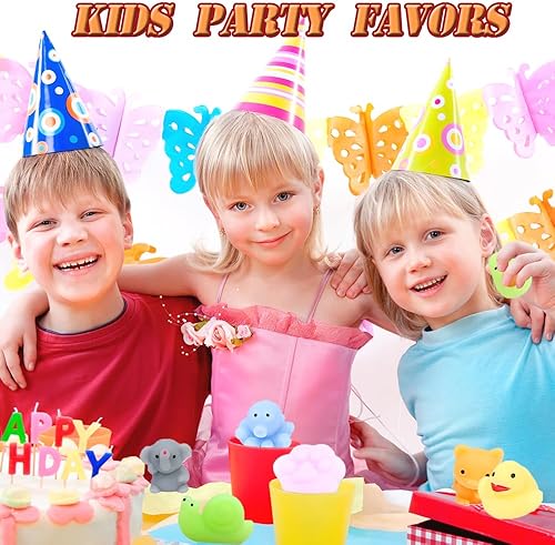 Miniatura 5 de 120 juguetes blandos Mochi aleatorios, juguetes esponjosos Kawaii Squishies para aliviar el estrés para niños, recuerdos de fiesta, rellenos de