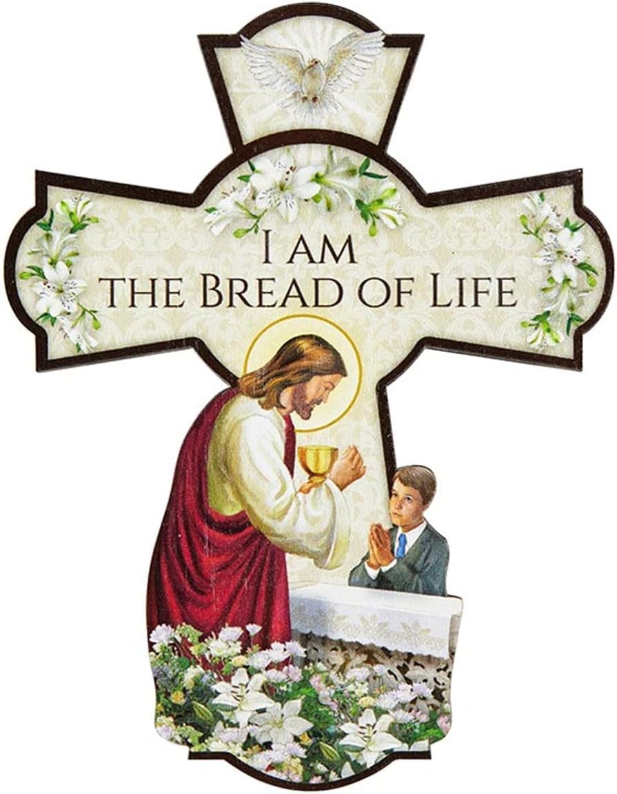 Catholic Christian Brands First Communion Wall Cross - Boy (Pack of 6)