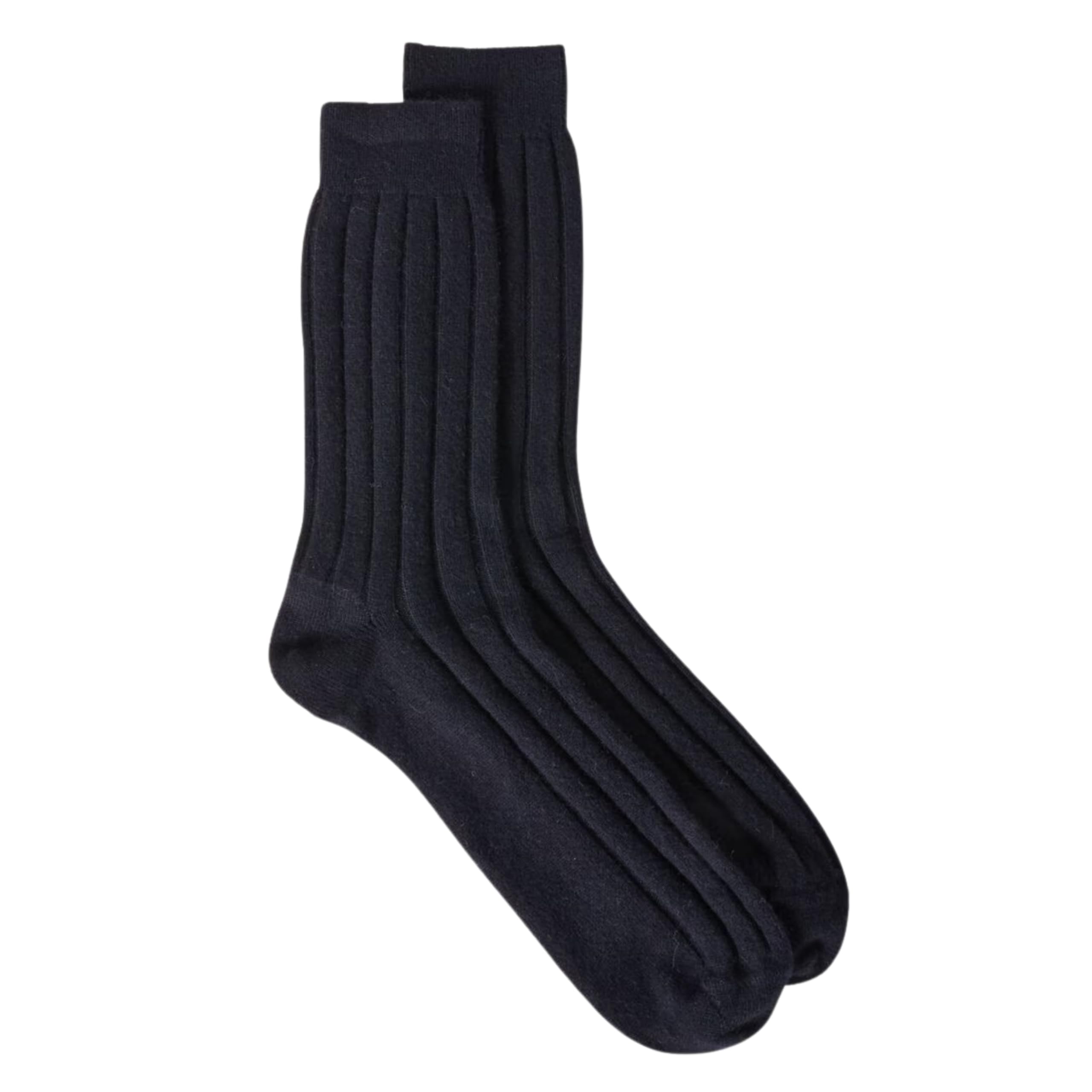 92% Merino Wool Socks Rib-Knit Home Natural, Made in Mongolia