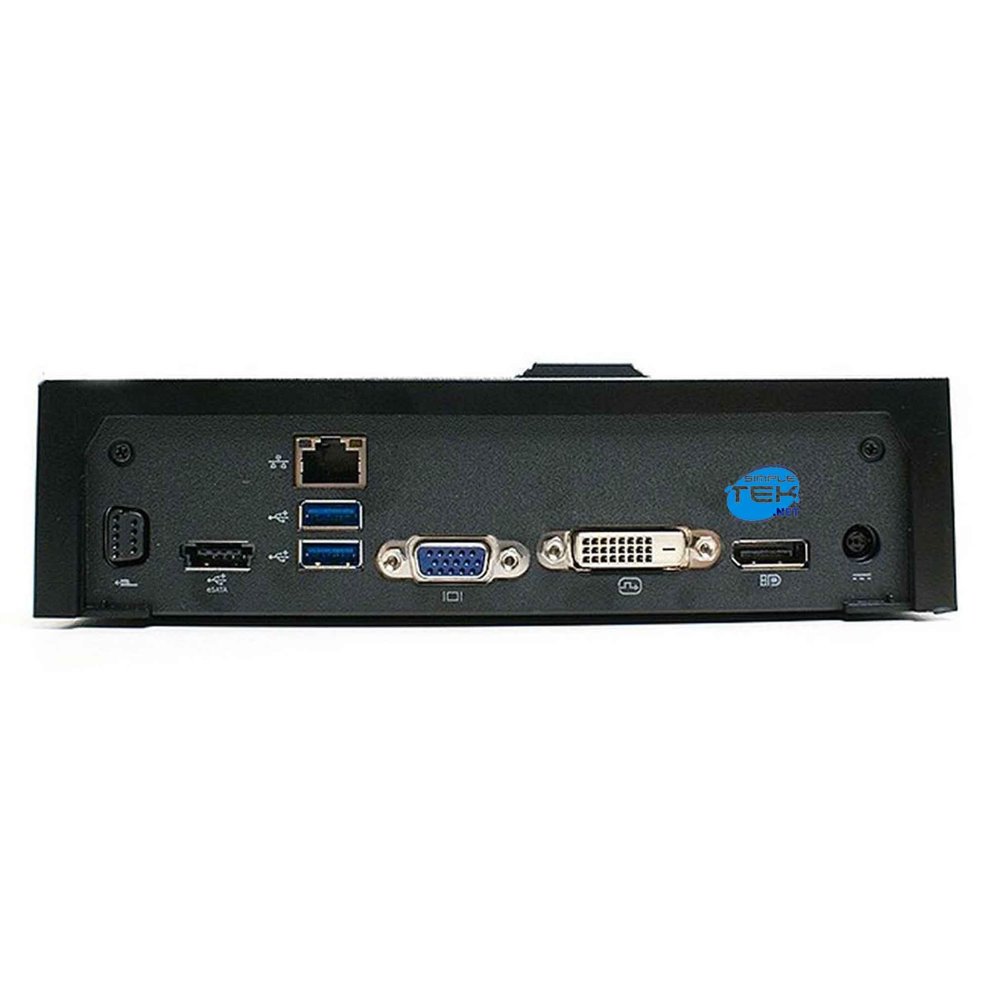SIMPLETEK Stacja dokująca - VGA DP DVI USB - kompatybilna z E6440 E7240 E7250 E7440 E7470 E6510 E6400 XFR | zasilacz w zestawie (odnowiony)