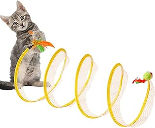 Cat Tunnel Toy - Pet Toy Tunnel for Interactive Fun | Portable Interactive Pet Adventure Tunnel Toy, Interactive Cat Springs Toys for Cats, Dogs, Small Pets, Rabbits Zorza