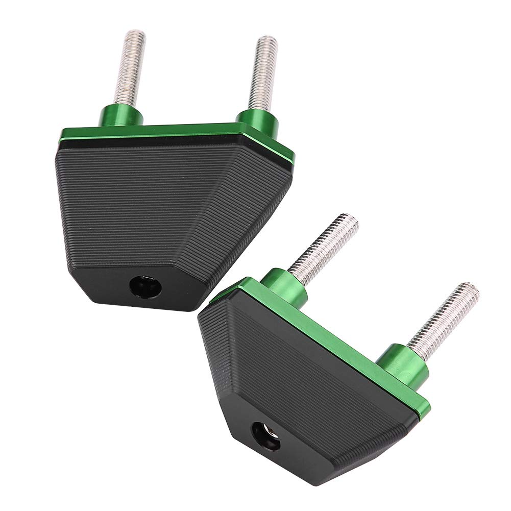 Curseurs de Cadre Moto Antichute, Protection Anticollision Renforcée, Compatible Z800 Z1000 Z750, Ensemble de Sièges de Sécurité Vert