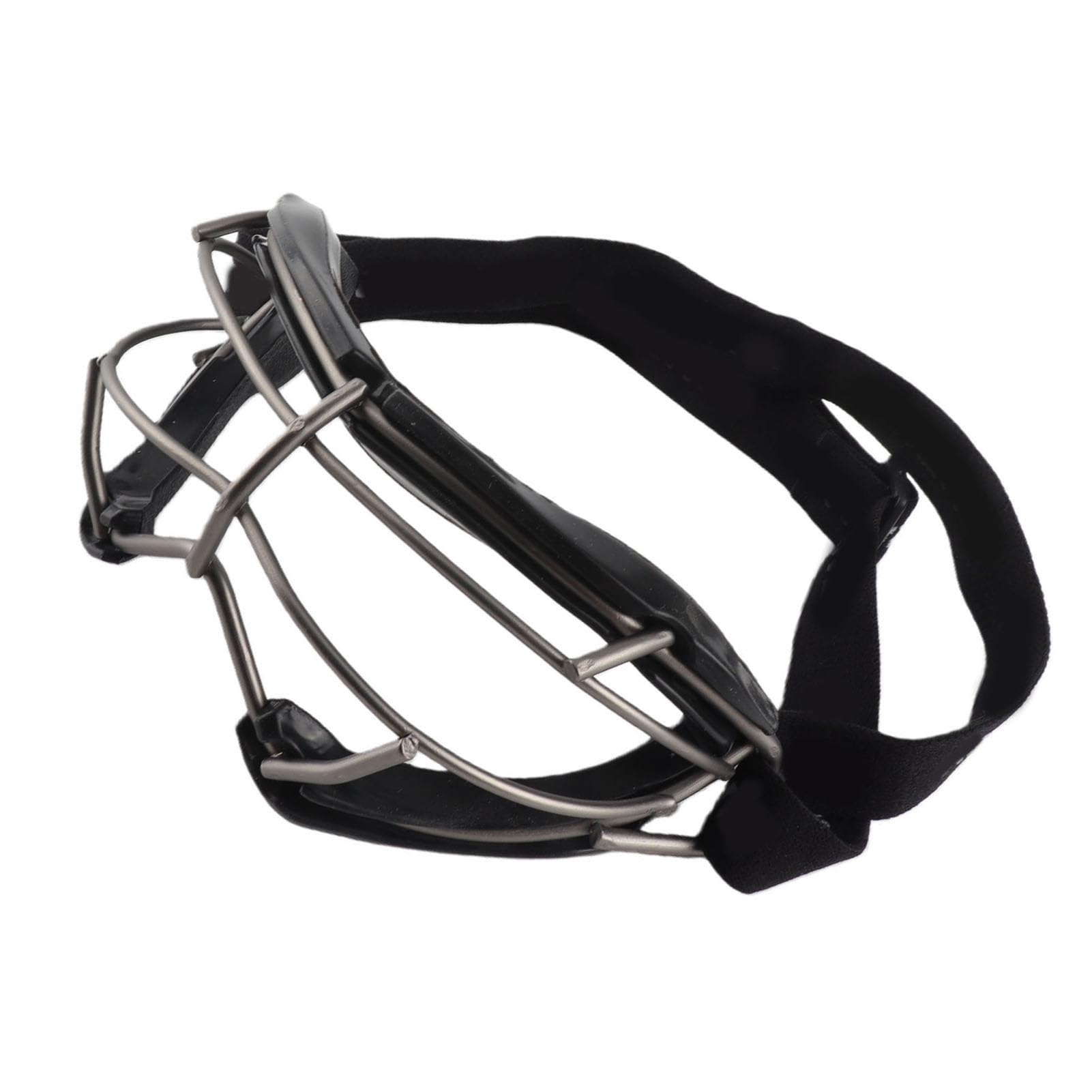 VGEBY Gogle do Lacrosse Silikonowe, Antypoślizgowe Okulary Ochronne z ramką z żelaza ze Stopu Szerokie Pole Widzenia Bezpieczne Dopasowanie dla Kobiet Trening Sportowy Trening Hokejowy Gra na Boisku
